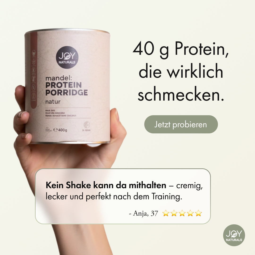 3 Sorten Bio Mandel Porridge + GRATIS E-Book mit Rezepten