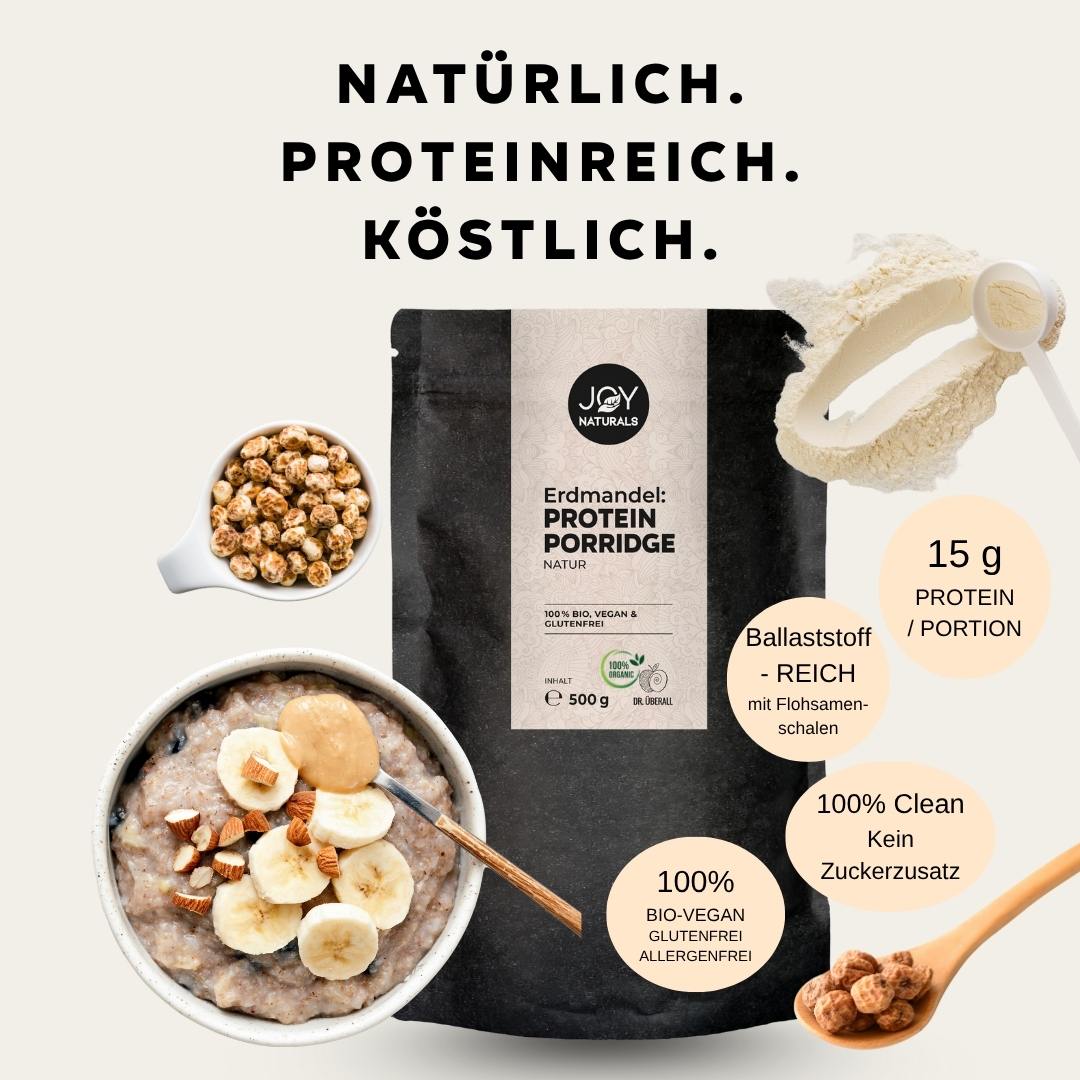 Organic protein porridge almond nature