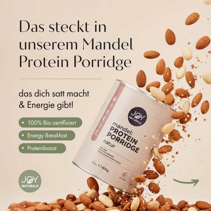 Das steckt in unserem Mandel Protein Porridge