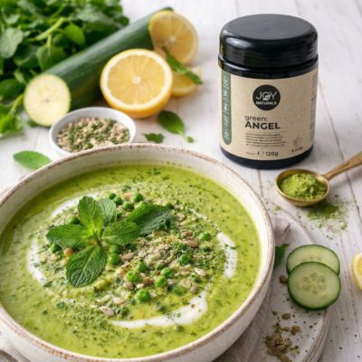 Frühlingscremesuppe mit Green Angel & Minze