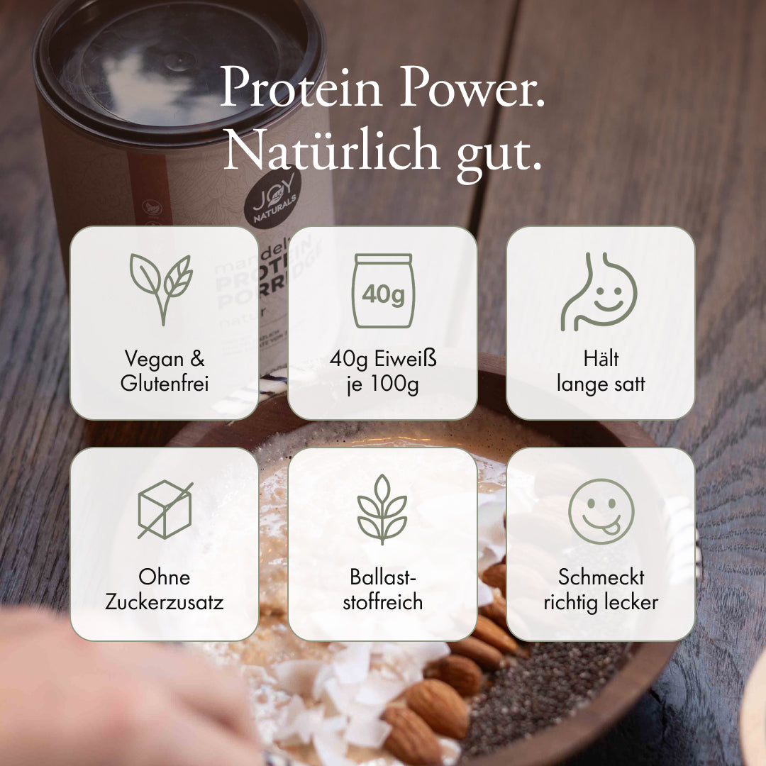3er Probierpaket Mandel Protein Porridge