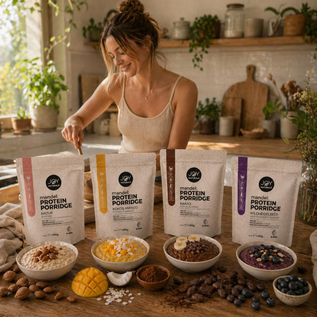 4 köstliche Sorten Mandel Protein Porridge zubereiten