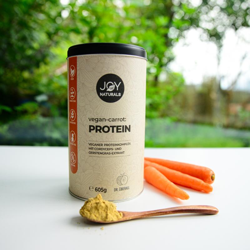 Veganes Protein mit süßem Karottenpulver, Gerstengrasextrakt und Cordycepsextrakt